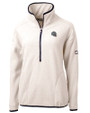 New England Patriots NFL Helmet Cutter & Buck Cascade Eco Fleece Womens Pullover Jacket Shell/Navy Blue Mannequin