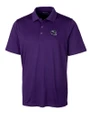 Minnesota Vikings NFL Helmet Cutter & Buck Forge Stretch Mens Big and Tall Polo College Purple Mannequin