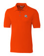 Miami Dolphins NFL Helmet Cutter & Buck Advantage Tri-Blend Pique Mens Big and Tall Polo CLO_MANN_HG 1