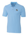 Carolina Panthers NFL Helmet Cutter & Buck Advantage Eco Tri-Blend Pique Mens Polo Atlas Light Blue Mannequin