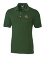 Green Bay Packers NFL Helmet Cutter & Buck Advantage Eco Tri-Blend Pique Mens Polo Hunter Green Mannequin