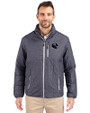 Chicago Bears NFL Helmet Cutter & Buck Rainier PrimaLoft®  Mens Big and Tall Eco Insulated Puffer Jacket Anthracite Melange Front