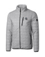 New England Patriots NFL Helmet Cutter & Buck Rainier PrimaLoft®  Mens Big and Tall Eco Insulated Puffer Jacket Polished Medium Gray Mannequin