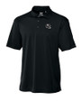 Pittsburgh Steelers NFL Helmet Cutter & Buck CB Drytec Genre Textured Solid Mens Big and Tall Polo Black Mannequin