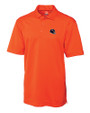Chicago Bears NFL Helmet Cutter & Buck CB Drytec Genre Textured Solid Mens Big and Tall Polo College Orange Mannequin