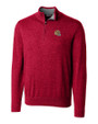 San Francisco 49ers NFL Helmet Cutter & Buck Lakemont Tri-Blend Mens Quarter Zip Pullover Sweater Cardinal Red Mannequin