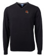 Cincinnati Bengals NFL Helmet Cutter & Buck Lakemont Tri-Blend Mens V-Neck Pullover Sweater Black Mannequin