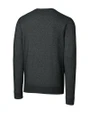 Philadelphia Eagles NFL Helmet Cutter & Buck Lakemont Tri-Blend Mens V-Neck Pullover Sweater Charcoal Heather Mannequin Back