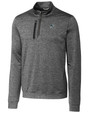 Carolina Panthers NFL Helmet Cutter & Buck Stealth Heathered Mens Big and Tall  Quarter Zip Pullover EG_MANN_HG 1