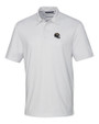 Baltimore Ravens NFL Helmet Cutter & Buck Pike Double Dot Print Stretch Mens Polo White Mannequin