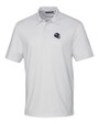 Minnesota Vikings NFL Helmet Cutter & Buck Pike Double Dot Print Stretch Mens Polo White Mannequin