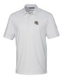 New Orleans Saints NFL Helmet Cutter & Buck Pike Double Dot Print Stretch Mens Polo White Mannequin