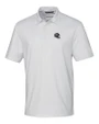 Atlanta Falcons NFL Helmet Cutter & Buck Pike Double Dot Print Stretch Mens Polo White Mannequin