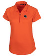 Chicago Bears NFL Helmet Cutter & Buck Forge Stretch Womens Short Sleeve Polo College Orange Mannequin