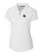 Denver Broncos NFL Helmet Cutter & Buck Forge Stretch Womens Short Sleeve Polo White Mannequin