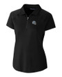 Detroit Lions NFL Helmet Cutter & Buck Forge Stretch Womens Short Sleeve Polo Black Mannequin