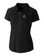 Los Angeles Rams NFL Helmet Cutter & Buck Forge Stretch Womens Short Sleeve Polo Black Mannequin