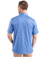 Indianapolis Colts NFL Helmet Cutter & Buck Pike Constellation Print Stretch Mens Polo Chelan Blue Back