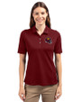 Washington Commanders NFL Helmet Cutter & Buck Virtue Eco Pique Recycled Womens Polo Bordeaux Front