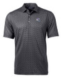 Buffalo Bills NFL Helmet Cutter & Buck Pike Banner Print Stretch Mens Big & Tall Polo Black Mannequin
