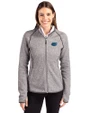 Florida Gators Cutter & Buck Mainsail Full Zip Hooded Womens Jacket Polished Heather Front