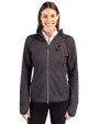 Florida Gators Vintage Cutter & Buck Mainsail Full Zip Hooded Womens Jacket Charcoal Heather Front