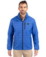 Florida Gators Cutter & Buck Rainier PrimaLoft® Mens Eco Insulated Full Zip Puffer Jacket Royal Front