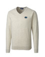 Florida Gators Cutter & Buck Lakemont Tri-Blend Mens V-Neck Pullover Sweater Oatmeal Heather Mannequin