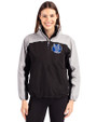 Air Force Falcons College Vault Cutter & Buck Charter Eco Recycled Womens Anorak Jacket Black/Polished Front