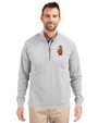 UCF Knights College Vault Cutter & Buck Adapt Eco Knit Heather Mens Quarter Zip Pullover Polished Heather Front