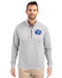 Air Force Falcons College Vault Cutter & Buck Adapt Eco Knit Heather Mens Quarter Zip Pullover Polished Heather Front