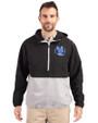 Air Force Falcons College Vault Cutter & Buck Charter Eco Recycled Mens Anorak Jacket Black/Polished Front