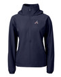 Atlanta Braves Stars & Stripes Cutter & Buck Charter Eco Recycled Womens Anorak Jacket NVBU_MANN_HG 1