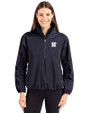 Houston Astros Stars & Stripes Cutter & Buck Charter Eco Recycled Womens Anorak Jacket Navy Blue Front