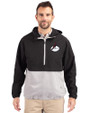 Arizona Cardinals Historic Cutter & Buck Charter Eco Recycled Mens Anorak Jacket Black/Polished Front