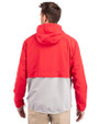 New York Giants Historic Cutter & Buck Charter Eco Recycled Mens Anorak Jacket Red/Polished Back