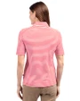 Colorado Rockies Stars & Stripes Cutter & Buck Virtue Eco Pique Stripe Recycled Womens Top Red Back