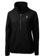 Oklahoma State Cowboys Wrestling Pete Cutter & Buck Cascade Eco Fleece Womens Pullover Jacket Black Mannequin