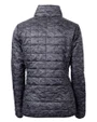 USC Trojans Cutter & Buck Rainier PrimaLoft® Womens Eco Insulated Full Zip Printed Puffer Jacket Black Mannequin Back