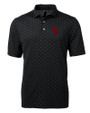 USC Trojans Cutter & Buck Virtue Eco Pique Tile Print Recycled Mens Big & Tall Polo Black Mannequin