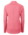 USC Trojans Cutter & Buck Adapt Eco Knit Heather Recycled Womens Full Zip Cardinal Red Heather Mannequin Back