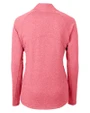USC Trojans Cutter & Buck Adapt Eco Knit Heather Recycled Womens Full Zip Cardinal Red Heather Mannequin Back
