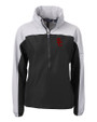 USC Trojans Cutter & Buck Charter Eco Recycled Womens Anorak Jacket Black/Polished Mannequin