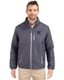 Washington Commanders Americana Cutter & Buck Rainier PrimaLoft® Mens Eco Insulated Full Zip Puffer Jacket Anthracite Melange Front
