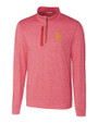 USC Trojans Cutter & Buck Stealth Heathered Quarter Zip Mens Pullover Cardinal Red Mannequin