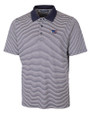 Washington Commanders Americana Cutter & Buck Forge Tonal Stripe Stretch Mens Big and Tall Polo Liberty Navy Mannequin
