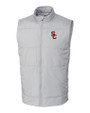 USC Trojans Cutter & Buck Stealth Hybrid Quilted Mens Windbreaker Vest Polished Medium Gray Mannequin