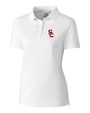 USC Trojans Cutter & Buck Advantage Eco Tri-Blend Pique Womens Polo White Mannequin