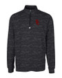 USC Trojans Cutter & Buck Traverse Stretch Eco Camo Print Quarter Zip Mens Pullover Black Mannequin