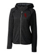 USC Trojans Cutter & Buck Mainsail Full Zip Hooded Womens Jacket Charcoal Heather Mannequin